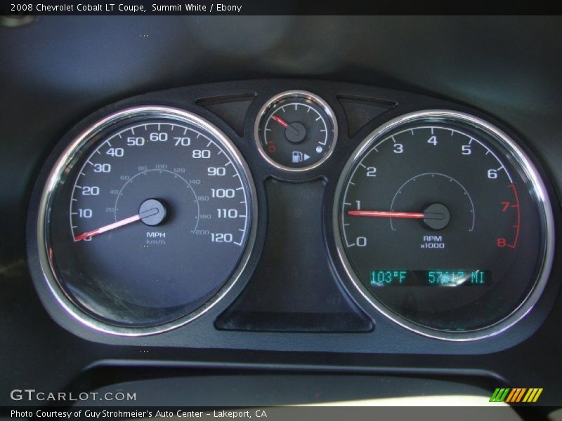 Summit White / Ebony 2008 Chevrolet Cobalt LT Coupe