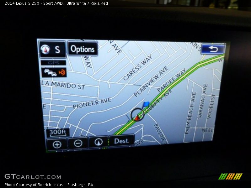 Navigation of 2014 IS 250 F Sport AWD