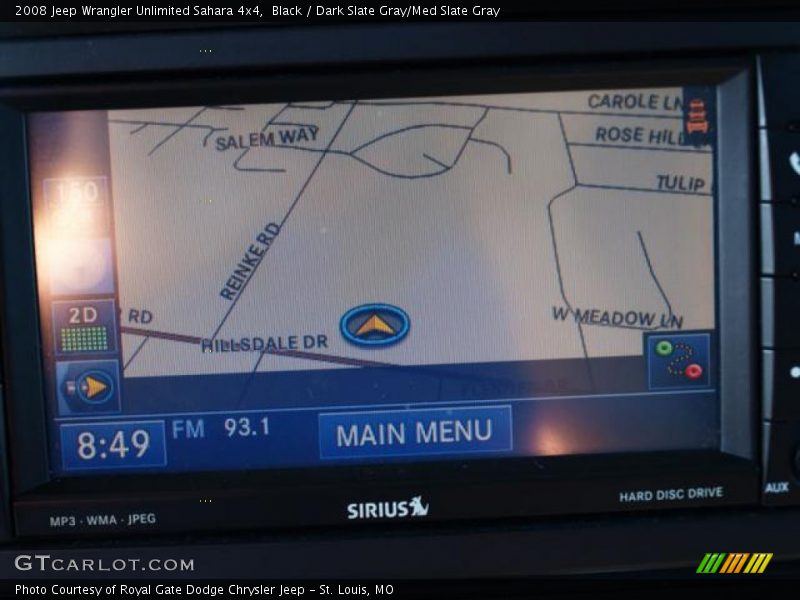 Black / Dark Slate Gray/Med Slate Gray 2008 Jeep Wrangler Unlimited Sahara 4x4