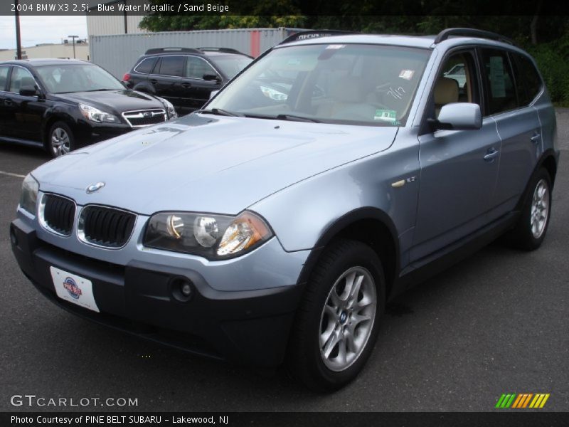 Blue Water Metallic / Sand Beige 2004 BMW X3 2.5i