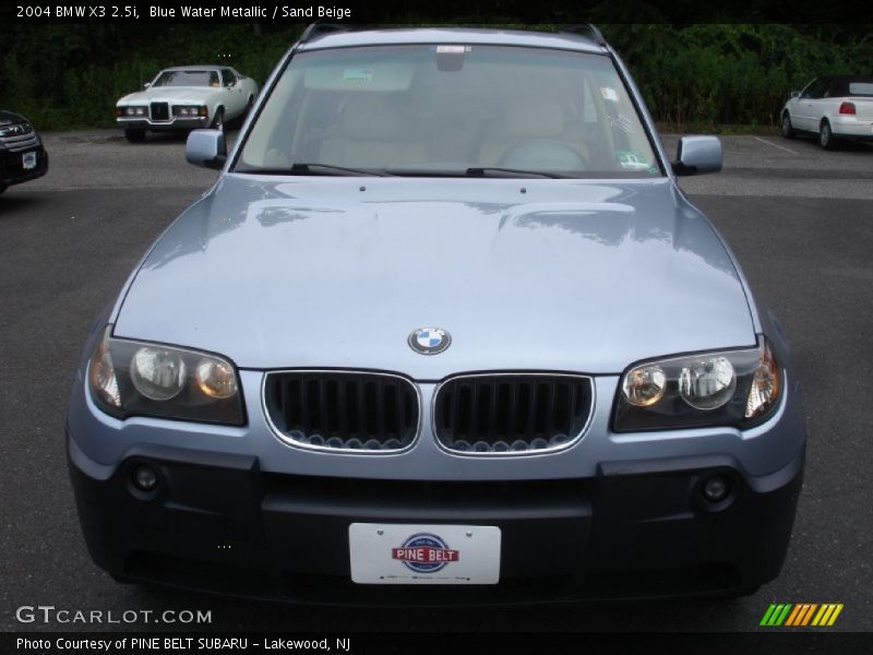 Blue Water Metallic / Sand Beige 2004 BMW X3 2.5i