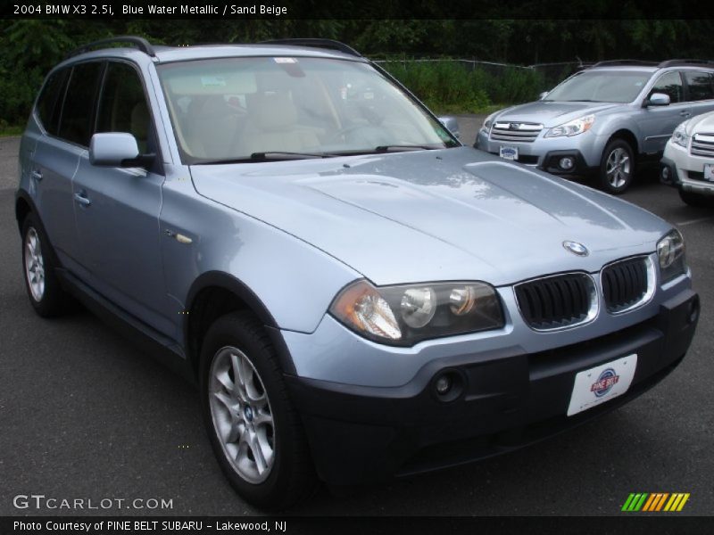 Blue Water Metallic / Sand Beige 2004 BMW X3 2.5i