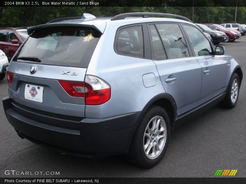 Blue Water Metallic / Sand Beige 2004 BMW X3 2.5i