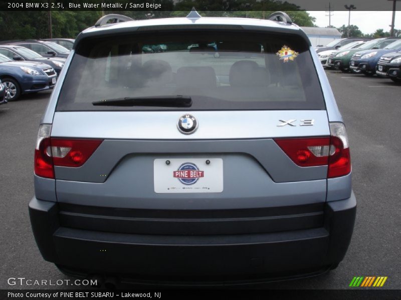 Blue Water Metallic / Sand Beige 2004 BMW X3 2.5i