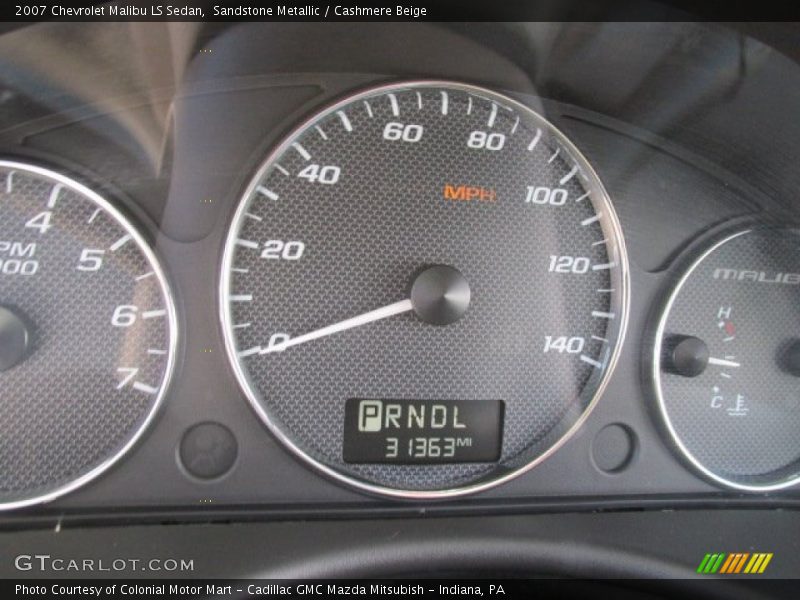 Sandstone Metallic / Cashmere Beige 2007 Chevrolet Malibu LS Sedan