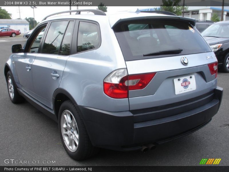 Blue Water Metallic / Sand Beige 2004 BMW X3 2.5i