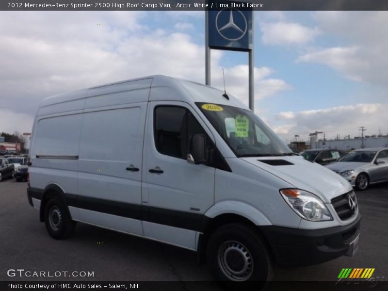 Arctic White / Lima Black Fabric 2012 Mercedes-Benz Sprinter 2500 High Roof Cargo Van