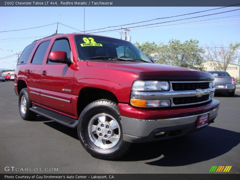 Redfire Metallic / Tan/Neutral 2002 Chevrolet Tahoe LT 4x4