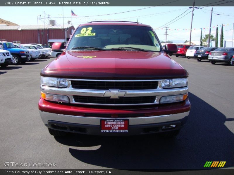 Redfire Metallic / Tan/Neutral 2002 Chevrolet Tahoe LT 4x4