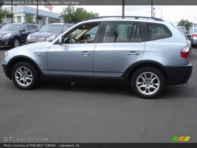 Blue Water Metallic / Sand Beige 2004 BMW X3 2.5i
