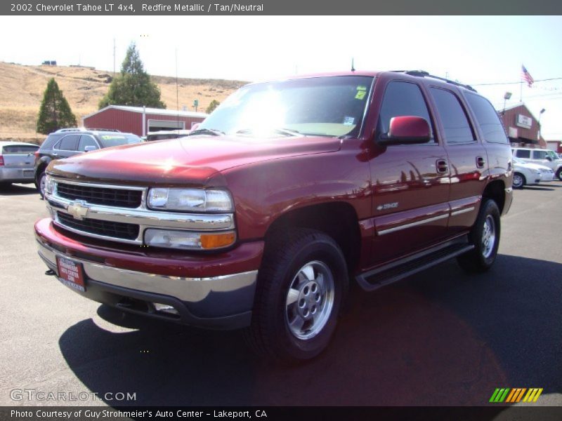 Redfire Metallic / Tan/Neutral 2002 Chevrolet Tahoe LT 4x4