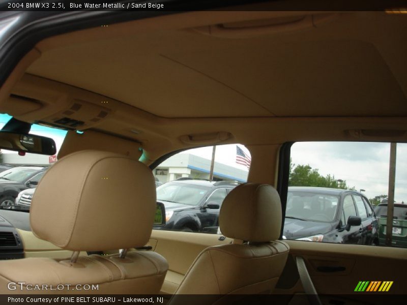 Blue Water Metallic / Sand Beige 2004 BMW X3 2.5i