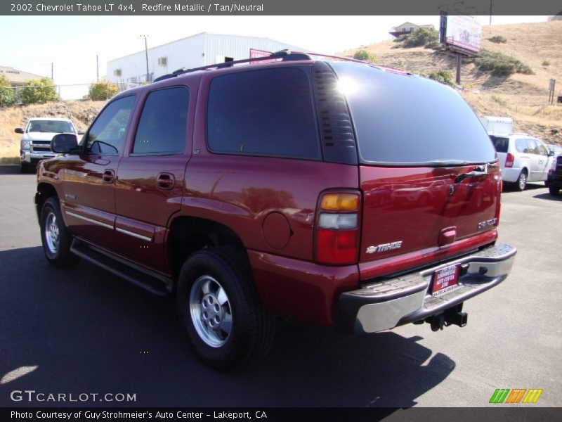 Redfire Metallic / Tan/Neutral 2002 Chevrolet Tahoe LT 4x4