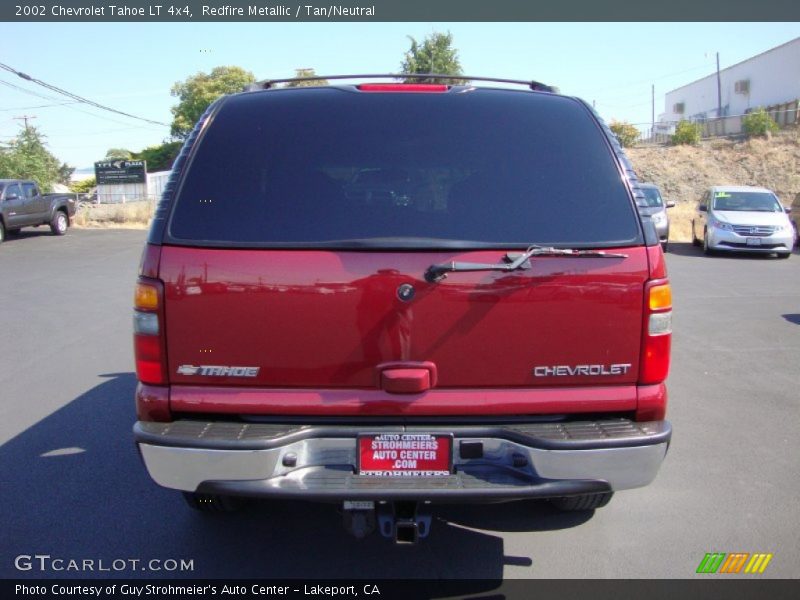 Redfire Metallic / Tan/Neutral 2002 Chevrolet Tahoe LT 4x4