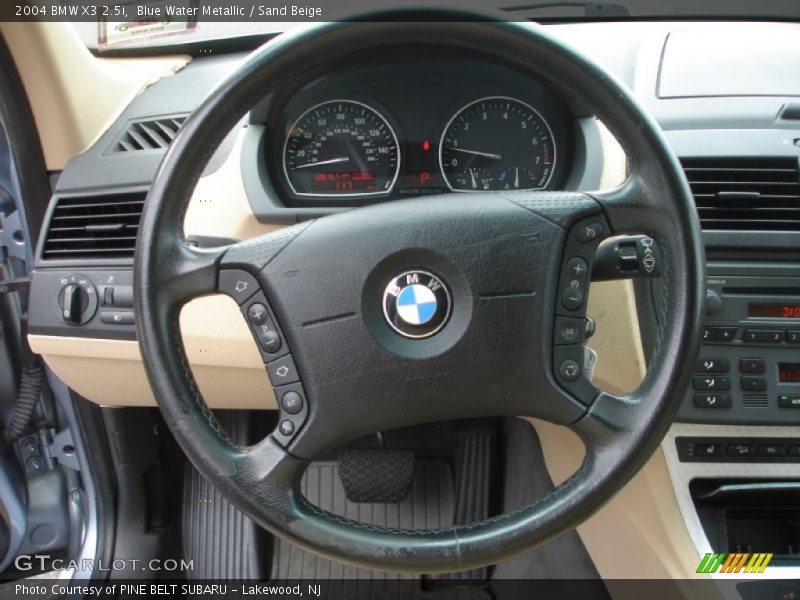 Blue Water Metallic / Sand Beige 2004 BMW X3 2.5i