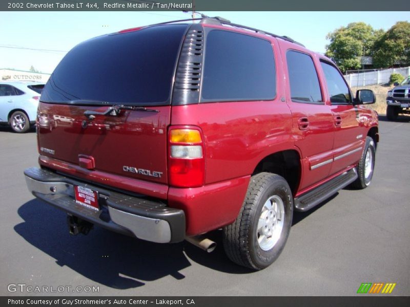 Redfire Metallic / Tan/Neutral 2002 Chevrolet Tahoe LT 4x4
