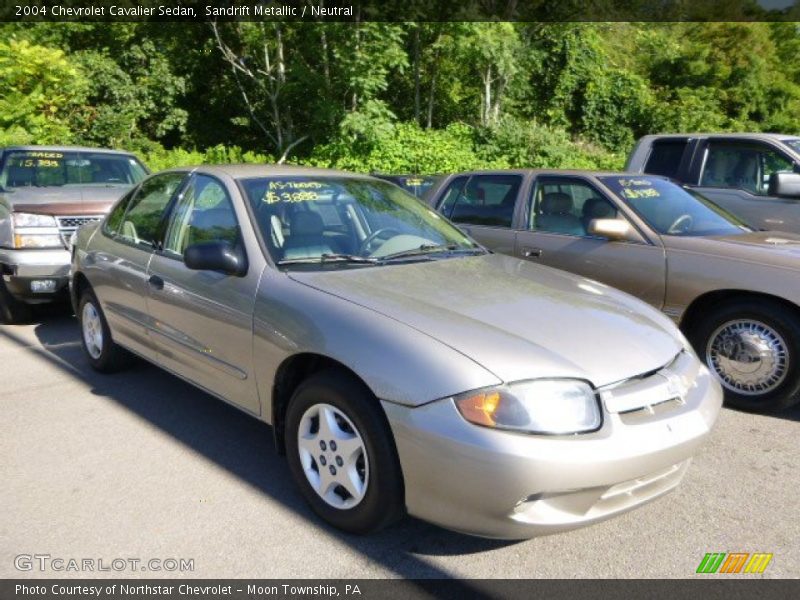 Sandrift Metallic / Neutral 2004 Chevrolet Cavalier Sedan
