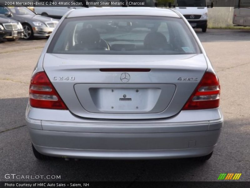 Brilliant Silver Metallic / Charcoal 2004 Mercedes-Benz C 240 4Matic Sedan