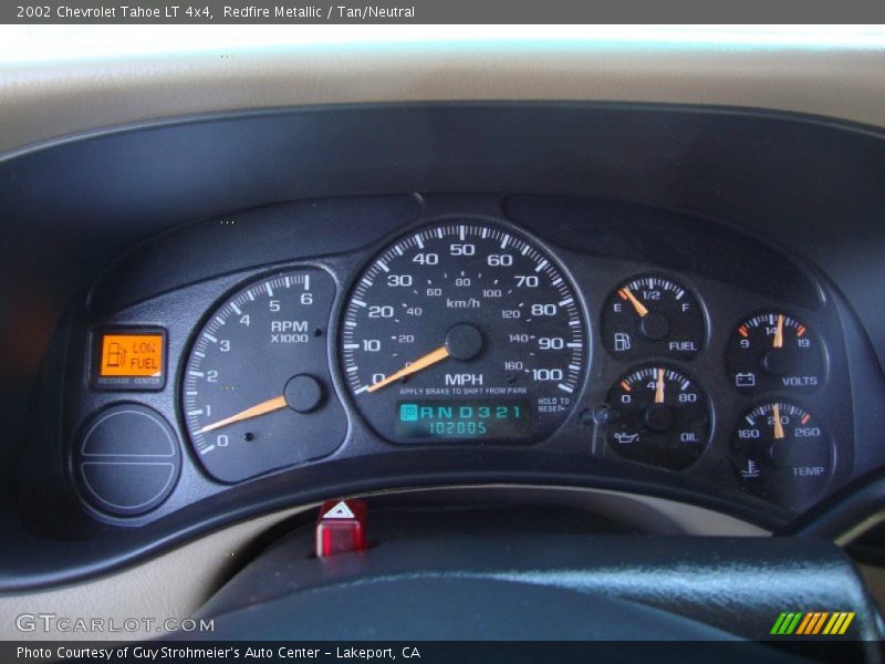 Redfire Metallic / Tan/Neutral 2002 Chevrolet Tahoe LT 4x4