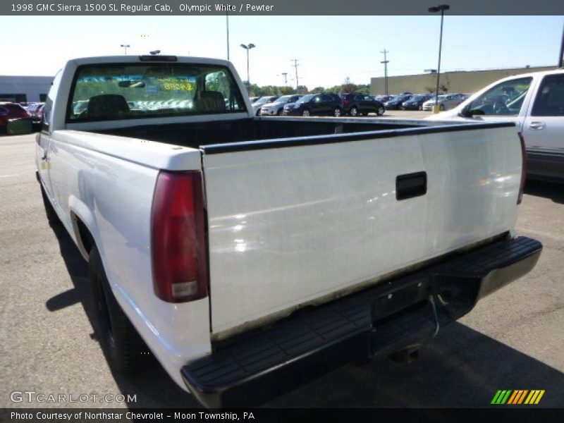 Olympic White / Pewter 1998 GMC Sierra 1500 SL Regular Cab