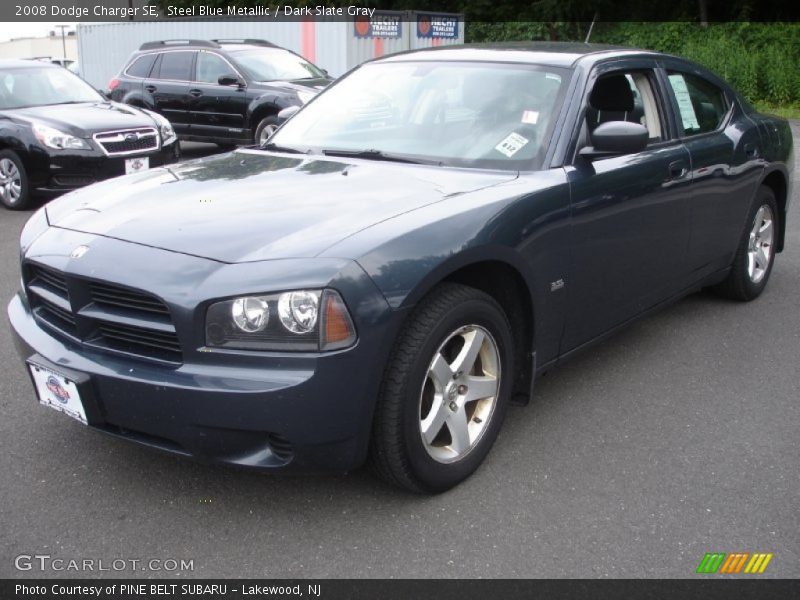 Steel Blue Metallic / Dark Slate Gray 2008 Dodge Charger SE