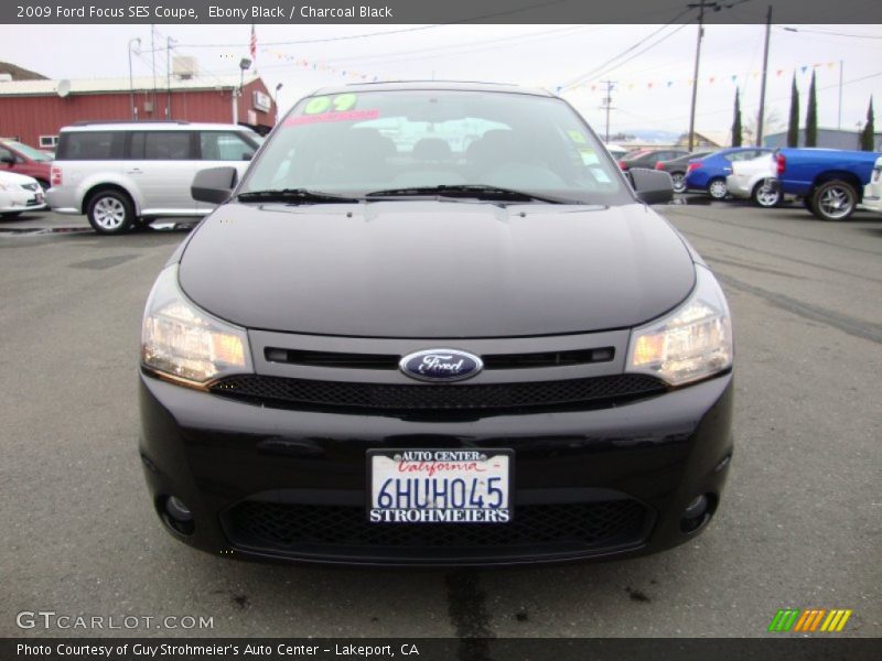 Ebony Black / Charcoal Black 2009 Ford Focus SES Coupe