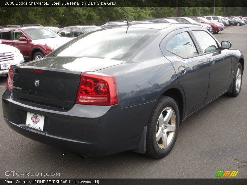Steel Blue Metallic / Dark Slate Gray 2008 Dodge Charger SE