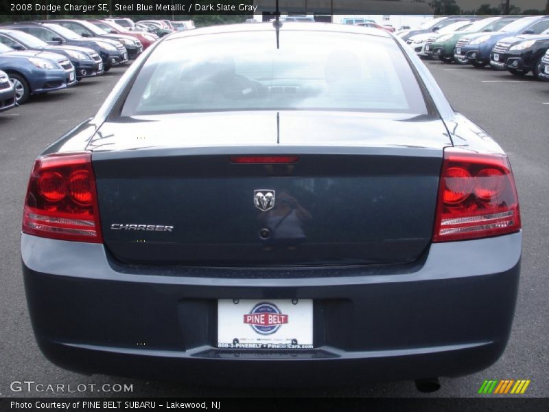 Steel Blue Metallic / Dark Slate Gray 2008 Dodge Charger SE