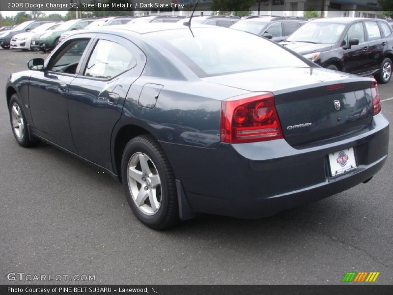 Steel Blue Metallic / Dark Slate Gray 2008 Dodge Charger SE