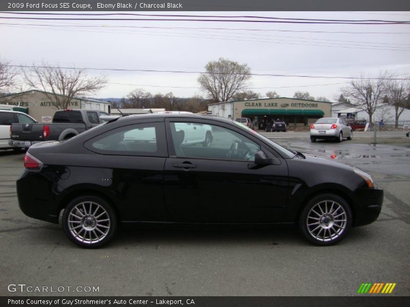 Ebony Black / Charcoal Black 2009 Ford Focus SES Coupe