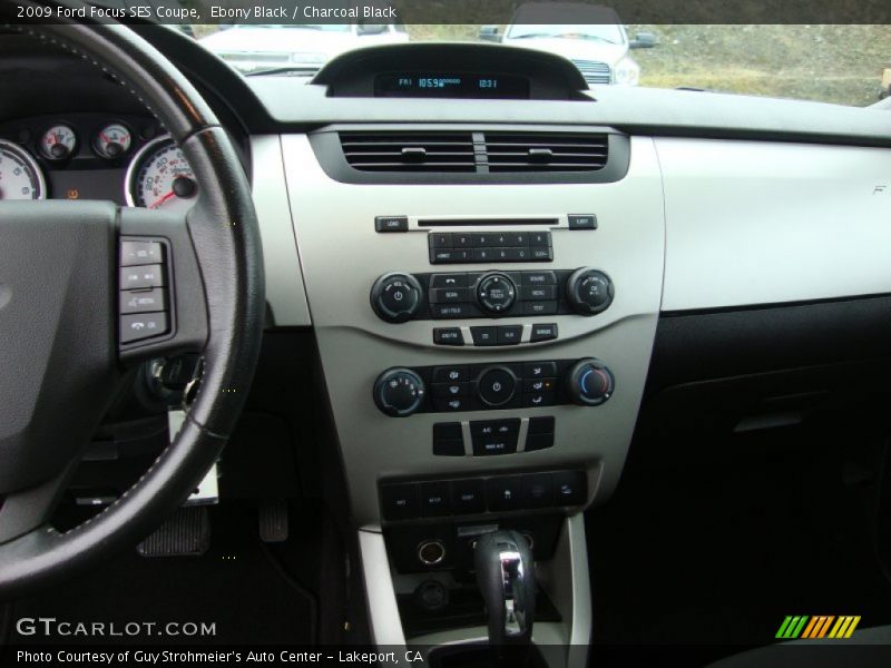 Ebony Black / Charcoal Black 2009 Ford Focus SES Coupe