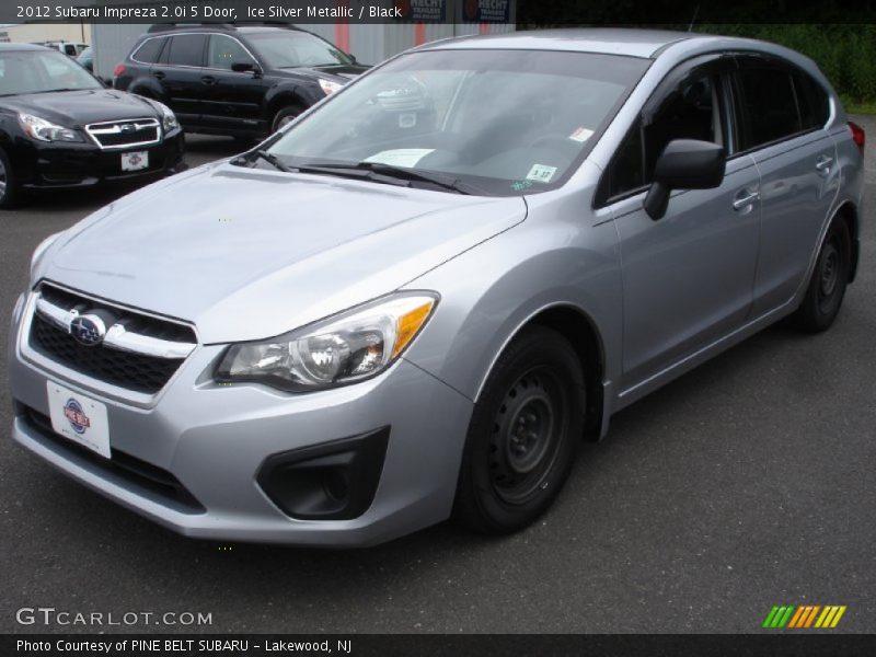 Ice Silver Metallic / Black 2012 Subaru Impreza 2.0i 5 Door
