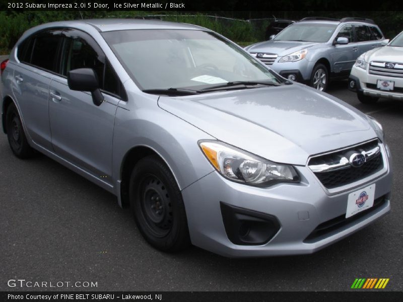 Ice Silver Metallic / Black 2012 Subaru Impreza 2.0i 5 Door