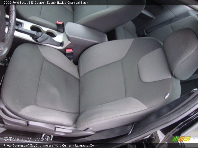 Ebony Black / Charcoal Black 2009 Ford Focus SES Coupe