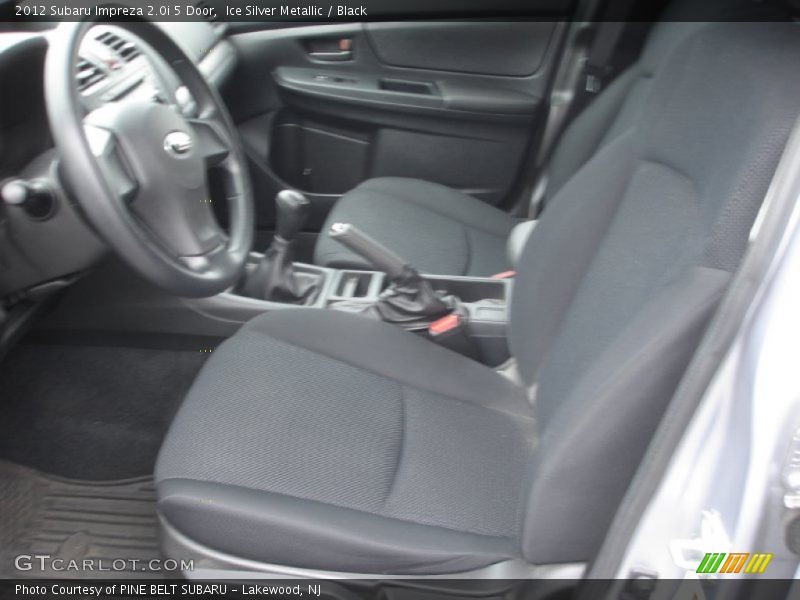 Ice Silver Metallic / Black 2012 Subaru Impreza 2.0i 5 Door