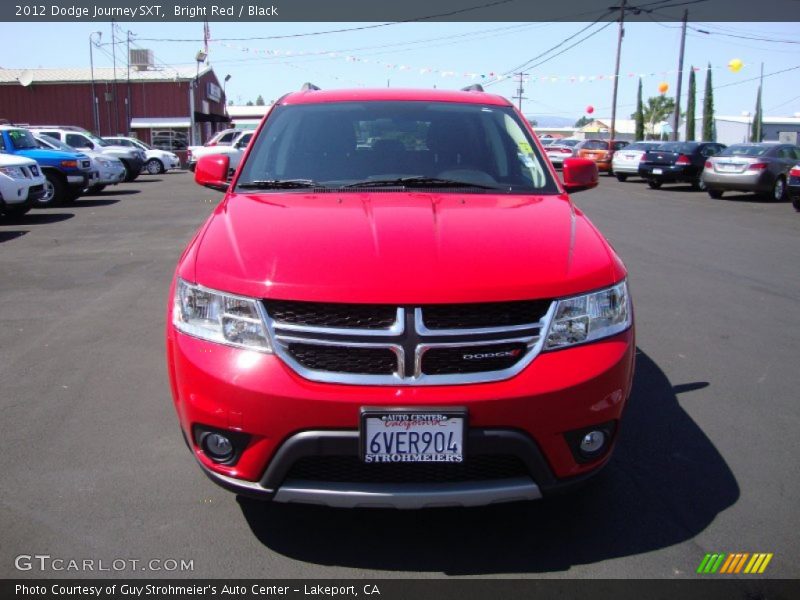 Bright Red / Black 2012 Dodge Journey SXT