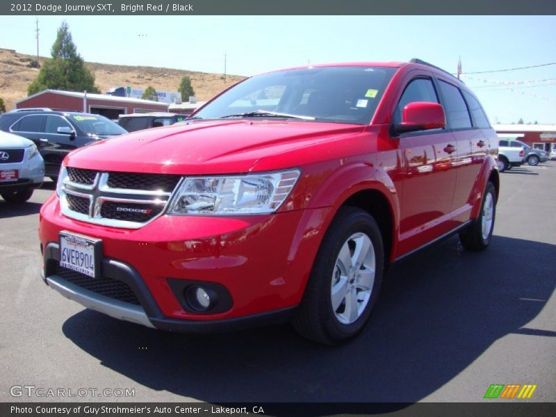 Bright Red / Black 2012 Dodge Journey SXT