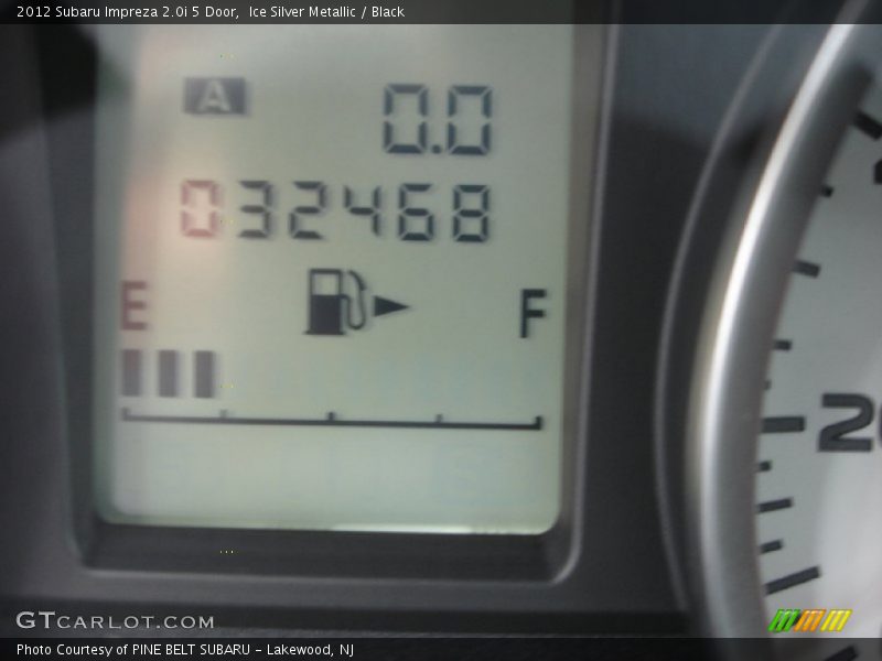 Ice Silver Metallic / Black 2012 Subaru Impreza 2.0i 5 Door
