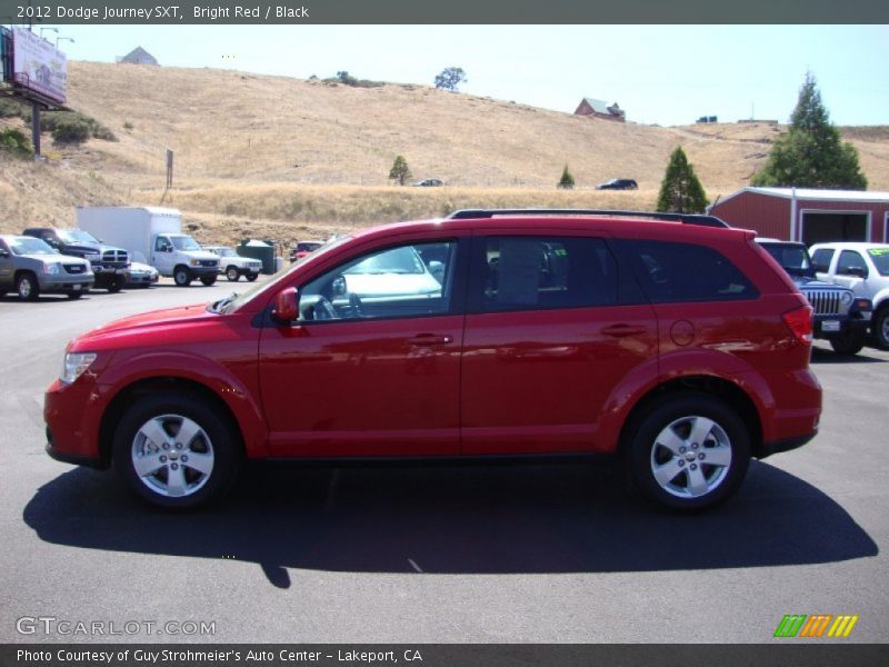 Bright Red / Black 2012 Dodge Journey SXT