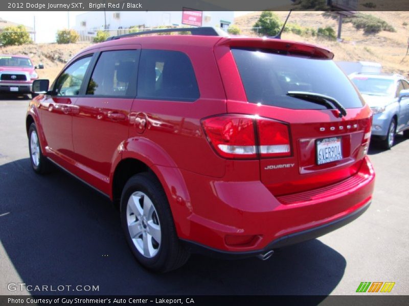 Bright Red / Black 2012 Dodge Journey SXT
