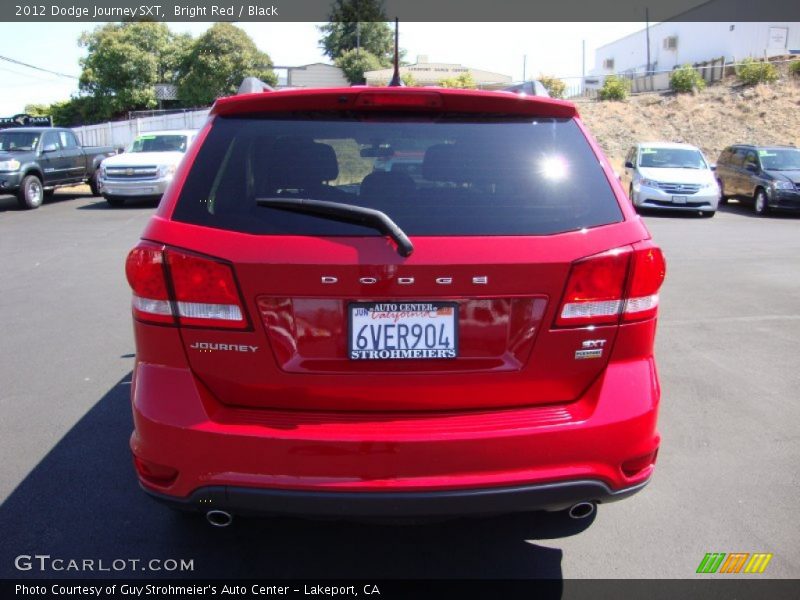 Bright Red / Black 2012 Dodge Journey SXT