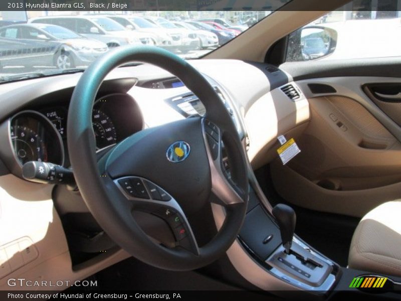 Black / Beige 2013 Hyundai Elantra GLS