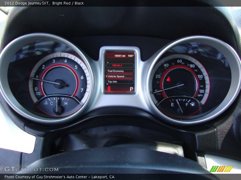 Bright Red / Black 2012 Dodge Journey SXT