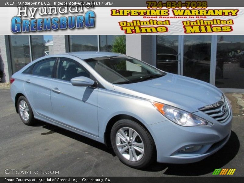 Iridescent Silver Blue Pearl / Gray 2013 Hyundai Sonata GLS