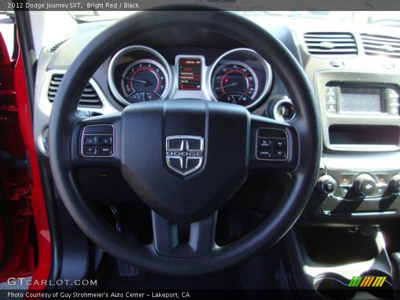 Bright Red / Black 2012 Dodge Journey SXT