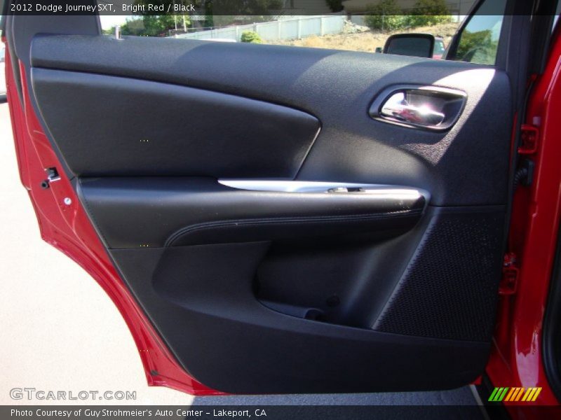 Bright Red / Black 2012 Dodge Journey SXT