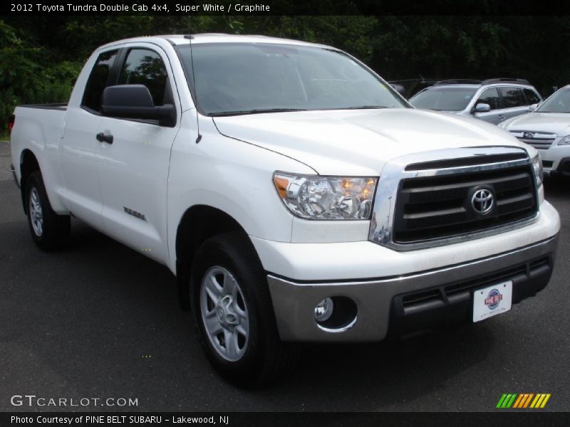 Super White / Graphite 2012 Toyota Tundra Double Cab 4x4