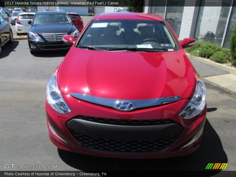 Venetian Red Pearl / Camel 2013 Hyundai Sonata Hybrid Limited