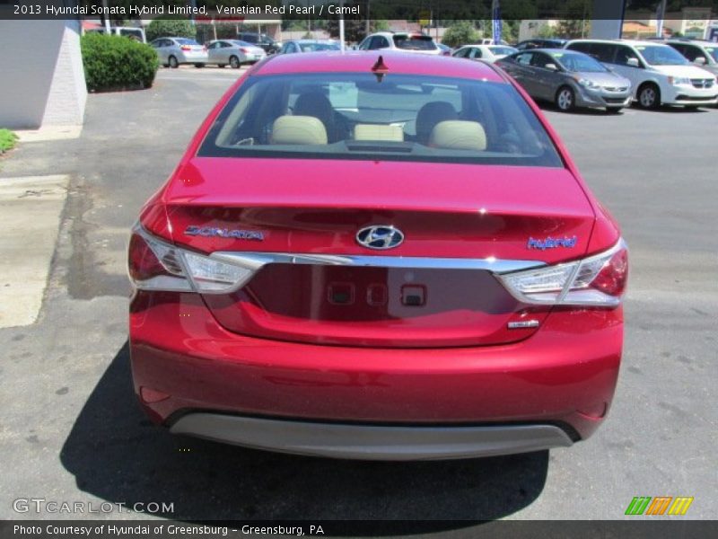 Venetian Red Pearl / Camel 2013 Hyundai Sonata Hybrid Limited