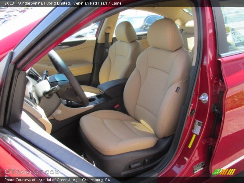 Venetian Red Pearl / Camel 2013 Hyundai Sonata Hybrid Limited